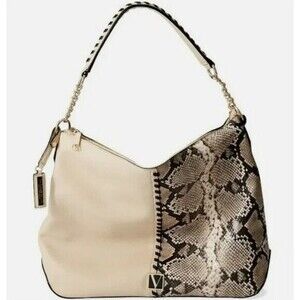 Victoria's Secret Shoulder Hand Curved Bag Sand Python Large